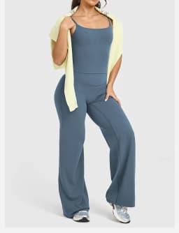 Womens Straight Leg Pants – High Waisted Wide Leg Yoga Pants Breathable Loose Baggy Sweatpants for Gym Running Casual Wear