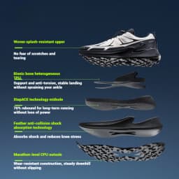 Xtep Chase Mountain Men's Hiking Shoes Summer Anti-slip Wrapping Shock-absorbing Lightweight Outdoor Sneakers 875319170005