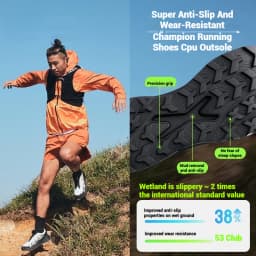 Xtep Chase Mountain Men's Hiking Shoes Summer Anti-slip Wrapping Shock-absorbing Lightweight Outdoor Sneakers 875319170005