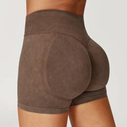 High Waist Yoga Shorts Women Sand Washed Yoga Shorts Workout Shorts Fitness Yoga Lift Butt Fitness Yoga Gym Running Short Pants
