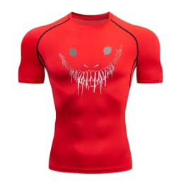 Anime Berserk Compression T-shirt Men Elastic Tight Sportswear Short-sleeved Gym Bodybuilding Quick-drying Sweatshirt Top S-3XL