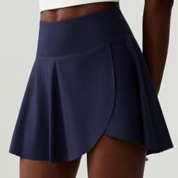Women Summer Tennis Skirt Solid Color High Waist Pocket Running Skirt Breathable Quick Dry Gym Shorts Female Golf Sportswear