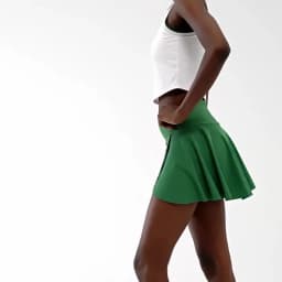 Women Summer Tennis Skirt Solid Color High Waist Pocket Running Skirt Breathable Quick Dry Gym Shorts Female Golf Sportswear