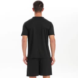 Man Gym Sets Outdoor Running Sports 2Pcs Summer Men Tshirt Tennis Shorts Breathable Fashion Quick Drying Prints Causal Suit