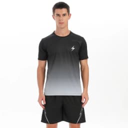 Man Gym Sets Outdoor Running Sports 2Pcs Summer Men Tshirt Tennis Shorts Breathable Fashion Quick Drying Prints Causal Suit