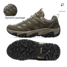 Golden Camel Non-slip Women Hiking Shoes Breathable Outdoor Anti Slip Splashproof Climbing Men Sneaker Tourism Mountain Shoes