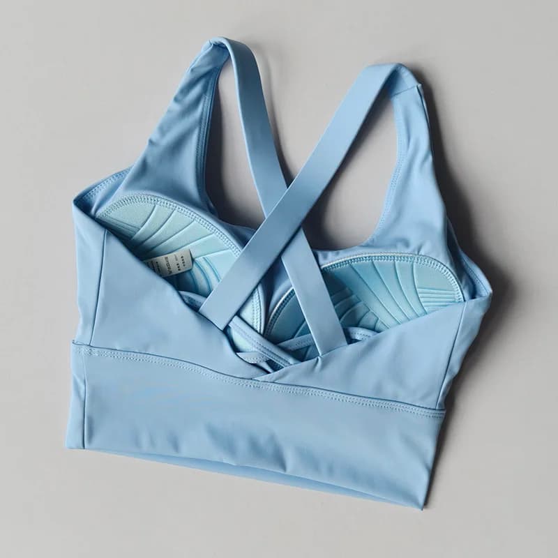Shockproof High-Intensity Exercise Fitness Bra All-In-One Cup Running Gathered Yoga Beauty Back Breathable Sports Bra for Women