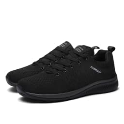 Large Size Mesh Breathable and Comfortable Soft-Soled Couple's Walking Shoes, Durable and Lightweight Outdoor Casual Sports Shoes for All Seasons