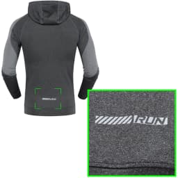 Men Running Sports Jackets Gym Training Zipper Slim Hiking Sweatshirts Comfortable Elastic Quick Dry Fitness Long Sleeve Hooded