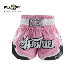 Fluory Thai Boxing Shorts for Men Women Kids - Fairtex Style MMA Shorts with Embroidery Muay Thai shorts