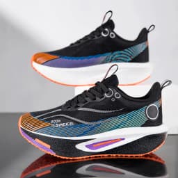 Men Running Shoes Professional Marathon Carbon Board Running Shoes Shock Absorption Stable Support Women Breathable Sports Shoes