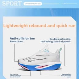 Men Running Shoes Professional Marathon Carbon Board Running Shoes Shock Absorption Stable Support Women Breathable Sports Shoes