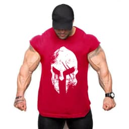 Men's summer fashion trend fitness sleeveless gym running shirt sports single muscle casual fitness clothing