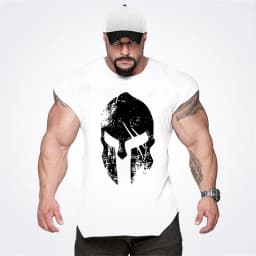 Men's summer fashion trend fitness sleeveless gym running shirt sports single muscle casual fitness clothing