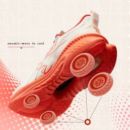 ONEMIX Running Shoes Reflective Red Bumper Elite Height Increasing Sport Shoes for Outdoor Breathable Mesh Walking Sneakrs Men