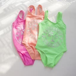 Summer Solid Soft Nylon Kids Girls One Piece Swimsuit Bathing Suit Outdoors Children Teen Students Girls Swimwear Monokini
