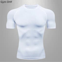 Jerseys Men Gym Fitness Sports Mma Exercise Training Man T-shirt Work Out Compression Rashguard Jiu Jitsu T Shirt Men Shirts