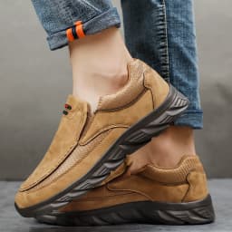 Men Leather Casual Shoes Breathable Loafers Men Sneakers 2024 New Male Comfortable Leather Flat Footwear Sneakers Men Shoes