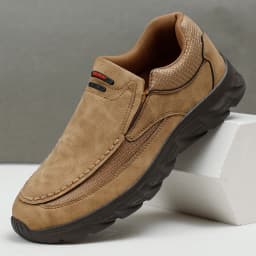 Men Leather Casual Shoes Breathable Loafers Men Sneakers 2024 New Male Comfortable Leather Flat Footwear Sneakers Men Shoes