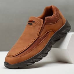 Men Leather Casual Shoes Breathable Loafers Men Sneakers 2024 New Male Comfortable Leather Flat Footwear Sneakers Men Shoes