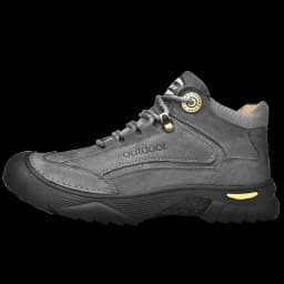 HIKEUP Men's Outdoor Hiking Shoes Cow Leather Winte Boot Waterproof Non-Slip Trekking Sneakers Durable Sports Protecting the toe