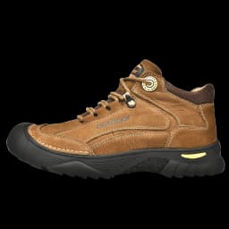 HIKEUP Men's Outdoor Hiking Shoes Cow Leather Winte Boot Waterproof Non-Slip Trekking Sneakers Durable Sports Protecting the toe