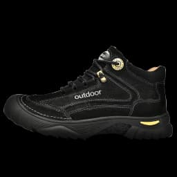 HIKEUP Men's Outdoor Hiking Shoes Cow Leather Winte Boot Waterproof Non-Slip Trekking Sneakers Durable Sports Protecting the toe