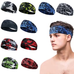 1PC Unisex Fitness Anti Sweating Band Running Headband Sports Absorbing Yoga Hair
