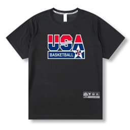 Loose Men Running 2023 Outdoor Street Basketball Gym Short Sleeve Letter Print T Shirt Summer Quick Dry Fitness Bodybuilding