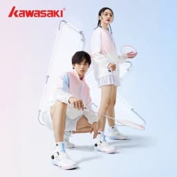 Kawasaki King Series 2.0 Professional Badminton Shoes For Men Women Anti-Twist Sports Original Men's Tennis Shoes Sneakers A3311
