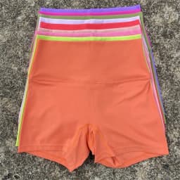 Solid Color High Waist Yoga Short Leg Women Fitness Sport Short  Bike Soft Squatting Proof Comprehensive Training Jog Athletic