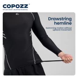 COPOZZ Plus Size Men's Swimming Trunks Shorts Long to Knee Competitive Surf Training Swimsuit Male Quick Dry Anti-embarrassment