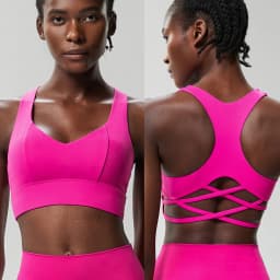 Women Fitness Yoga Bra Stretchy Soft Gathered Push Up Sports Underwear High Imapact Gym Crop Top Breathable Workout Clothes