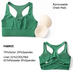 Women Fitness Yoga Bra Stretchy Soft Gathered Push Up Sports Underwear High Imapact Gym Crop Top Breathable Workout Clothes