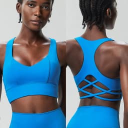 Women Fitness Yoga Bra Stretchy Soft Gathered Push Up Sports Underwear High Imapact Gym Crop Top Breathable Workout Clothes