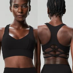 Women Fitness Yoga Bra Stretchy Soft Gathered Push Up Sports Underwear High Imapact Gym Crop Top Breathable Workout Clothes