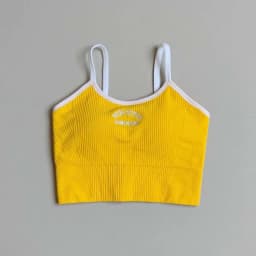 Women's Breathable Sports Bra Fitness Gym Workout Push-Up Camisole Yoga Top Letter Print Pilates Clothing Crop Top Yoga Bra