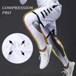 Men's Compression Pants for Running Cycling Basketball Soccer Elasticity Sweatpants Fitness Tights Legging Trousers Rash Guard