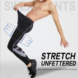 Men's Compression Pants for Running Cycling Basketball Soccer Elasticity Sweatpants Fitness Tights Legging Trousers Rash Guard