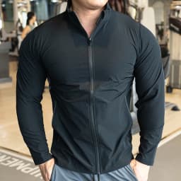 Men's Sports Fitness Jacket for Running Training Clothes Autumn and Winter Long-sleeved Quick-drying Outer Jacket
