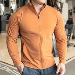 Men's Sports Fitness Jacket for Running Training Clothes Autumn and Winter Long-sleeved Quick-drying Outer Jacket