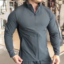 Men's Sports Fitness Jacket for Running Training Clothes Autumn and Winter Long-sleeved Quick-drying Outer Jacket