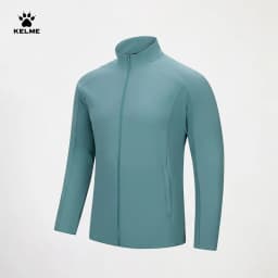 Kelme Men's Light Woven Jacket Upf50+ Sun Protection Stand Collar Jacket Day Training Outdoor Sports Running Windbreaker
