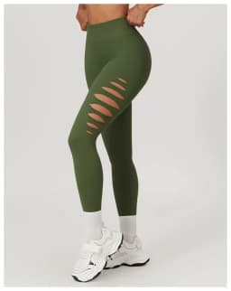 Hollowed Out Seamless Tight Yoga Pants High Waist Yoga Leggings Push Up Workout Tights Running Fitness Sports Pants For Women