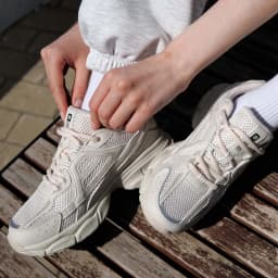 Baasploa Women Retro Running Shoes Outdoor Mesh Lace Up Jogging Sports Shoes Female Casual Lightweight Breathable Non-slip Shoes