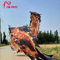 7m Pink Fitness Dragon Dance Ribbon Accessories For Adults Festival Prop Outdoor Sports Only Tail (Not Include Head )