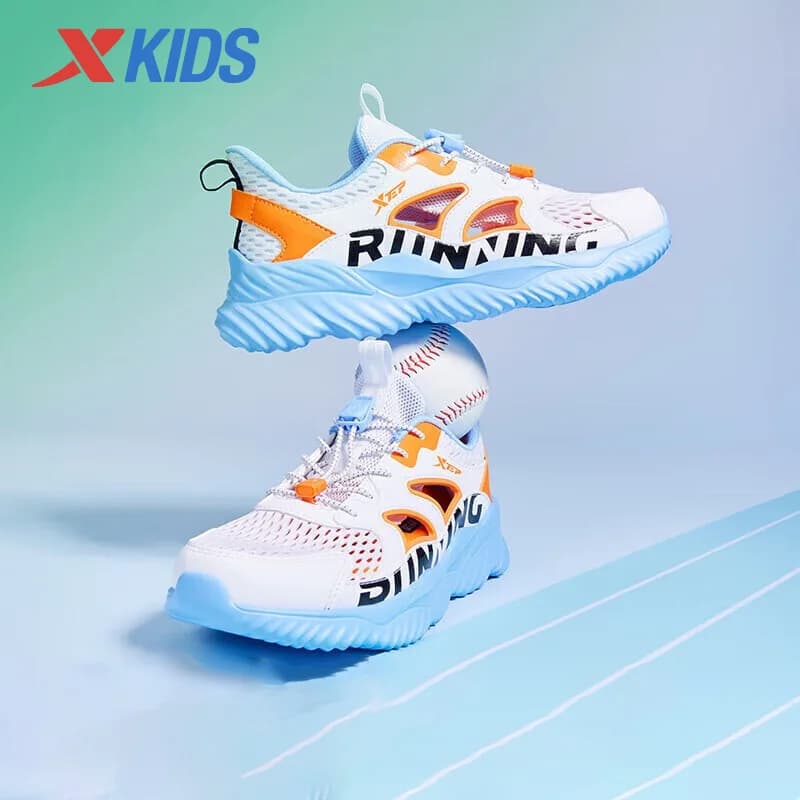 Xtep Light Oxygen Unisex Running Shoes Spring Shock Absorption Lightweight Breathable Teenager's Sports Shoes 676216119185
