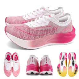 IRUNSVAN Full Palm Nylon Carbon Plate Marathon Athletic Shoes Men 2024 High Quality Breathable Stability Cushioned Rebound