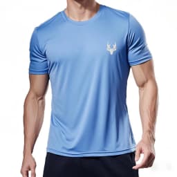 Men's Running T-Shirt Summer Sport Tops Tee Jersey Male Football Clothing Quick Dry Tshirt Gym Fitness Workout T Shirt Men