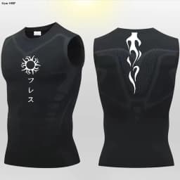 Y2K Running Vest Mens Compression Tank Tops Muscle Fitness Clothes Sports Sleeveless Shirt Elastic Gym Bodybuilding Singlets